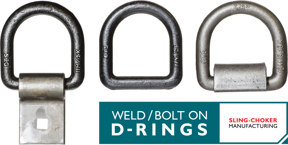 Weld On and Bolt On D-Rings