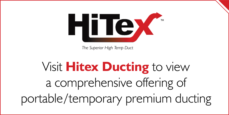 Hitex Ducting with Steel Helix Scuff Strip