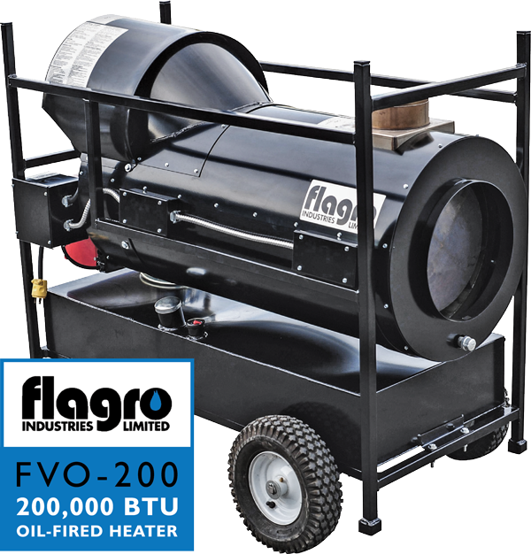 Flagro 200,000 BTU Oil-Fired Heater
